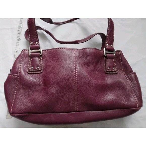 Fossil Purple Leather Shoulder Bag - Picture 8 of 11